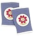 Ah Goo Baby Kneekers Baby Knee Pads for Crawling, Unisex, Power Pedal Periwinkle Pattern, for Chunky Legs