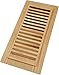 Homewell Red Oak Wood Floor Register Vent, Drop in Vent, 4x10 Inch, Unfinished