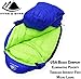 Hyke & Byke Eolus 0°F Cold Weather Mummy Hiking & Backpacking Sleeping Bag - Goose Down 800 FP 4 Season Sleeping Bags for Adults - Ultralight with Compression Stuff Sack (Blue/Lime Green, Regular)
