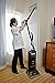 Rubbermaid Commercial Executive Series Manual Height Adjustment Upright Vacuum Cleaner, 12-Inch, Black (1868440)
