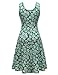 Herou Women Summer Casual Sleeveless Dresses Flower-3 Medium