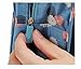 CalorMixs Hanging Toiletry Bag, Travel Organizer Cosmetic Wash Make Up Bag Case for Women Men Toiletry Kit Cosmetic Bag Travel Accessories, Blue Flowers