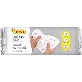 Jovi Air-Dry Modeling Clay; 1.1 lb. White, Non-staining, Perfect for Arts and Crafts Projects