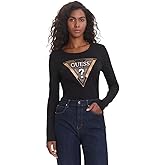 Guess Womens Eco Long Sleeve Leo Triangle Tee