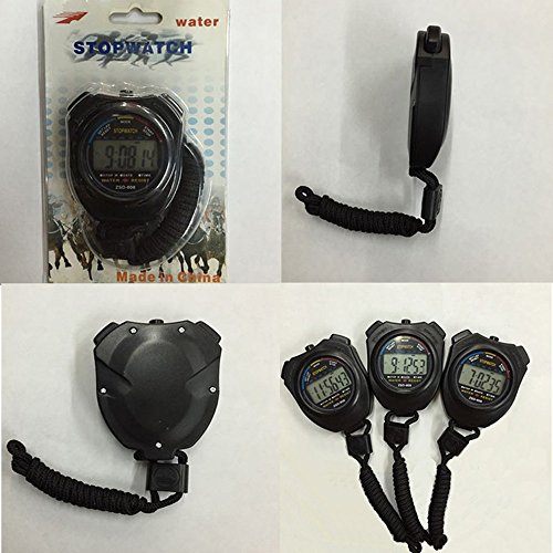 Unmengii Electronic Walking Timer Countdown LCD Sports Equipment Time Digital Chronograph New Stopwatch