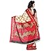 Jaanvi fashion Women's Bhagalpuri Cotton Printed Saree Free Size Beige