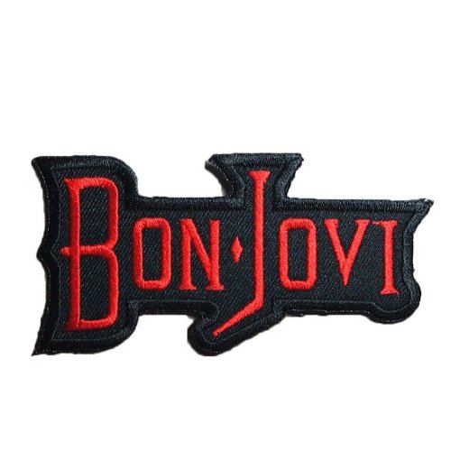 3-Pack 3.5" X 1.8" Bon Jovi Embroidered iron on patch metal punk hip hop band logo for t shirt hat jacket