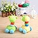 Peradix Crawling Baby Toy Push and Go Giraffe Rattle Car Toy (Random Color)