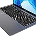 Kuzy Compatible with MacBook Air 13 inch 2019 2018 A1932 with Retina Display and Touch ID Silicone Key Board Protective Skin Protector, MacBook Air Keyboard Cover, Black