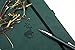 Dingbats A5 Wildlife Notebook Journal Hardcover, Cream 100gsm Ink-Proof Paper, 6.1 x 8.5 inches, 192 pages (Green Deer, Squared)