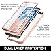 YOUMAKER Galaxy S9+ Plus Case, Crystal Clear with Built-in Screen Protector Full-Body Heavy Duty Protection Slim Fit Shockproof Case Cover for Samsung Galaxy S9 Plus (2018) - Clear/Rose Gold/Pink