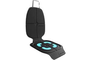 HEYTRIP Car Seat Protector, Rear-Facing/Forward-Facing, for 0~12 Years Old Children, Waterproof, Easy Cleanup, Non-Slip, Fit Most Car Seats(Black Blue)