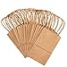 Juvale Brown Paper Gift Bags with Handles - 24-Pack - 5.3 x 3 x 8.5 in - Reusable Grocery & Retail Shopping Totes - Party Favor & Goodie Bags