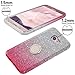 Silverback for Galaxy J7 Perx Case,Galaxy J7 V / J7 Sky Pro/Halo Case with 360 Rotating Ring Stand, Girls Cute Bling Glitter Protective Case Cover for Samsung Galaxy j7 2017 -Pink