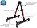 Guitar Stand for Acoustic/Electric/Classical Guitars and Violin, Ukulele, Bass, Banjo - Folding, Portable and Lightweight - for Concert & Travel - by Nordic Essentials