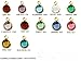 12pc Set of Genuine SWAROVSKI Birthstone 7mm Channel Charms Gold Plated