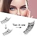 Natural Fake Eyelashes Wenida 5 Pairs 100% Handmade Reusable Accent Eyelashes Makeup Half Corner False Eyelashes