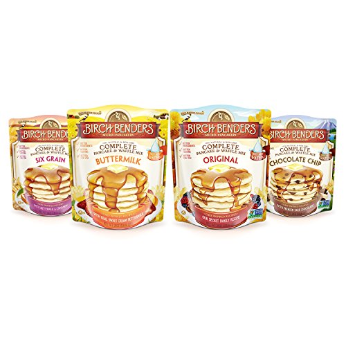 All Natural Pancake and Waffle Mix Sampler 4pack by Birch Benders