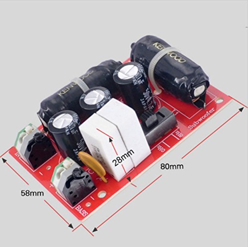 Aoshike 200W Subwoofer Frequency Divider 4 8ohm Crossover Filter DIY HiFi Amplifier Home Bass Sub Woofer Stereo Audio Crossover Divider