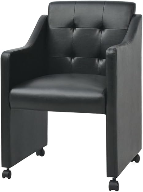Vidaxl 6x Esszimmerstuhl Mit Rollen Schwarz Stuhlgruppe Kuchenstuhl Sessel Amazon De Kuche Haushalt Wohnen Esszimmerstühle Mit Armlehne Und Rollen