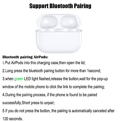 Wireless Charging Case Replacement Compatible with AirPods Pro