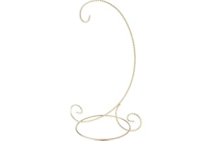 Bard's Twisted Gold-toned Ornament Stand, Large, 12.25" H x 5.5" W x 7.5" D