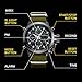 MEGALITH Mens Watches Black Men Digital Analogue Waterproof Sports Big Face Military Army Wrist Watch Gents Alarm LED Stopwatch Multifunction Casual Watches