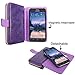 S6 Active Case, Galaxy S6 Active Case, Cellularvilla Wallet Bag Case, Pu Leather Flip [Card Slots] Case, [Zipper Wallet] [Magnetic Detachable] Back Cover for Samsung Galaxy S6 Active G890 (Purple)