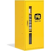 PIG Spill Kit in Small Wall Mount Cabinet | Absorbs up to 12-Gallons | Safety Yellow | KIT215