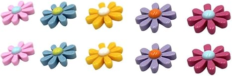 Amazon Honana 造花 装飾 10枚の小さなデイジー冷蔵庫ステッカー樹脂八個の花びら冷蔵庫マグネット花ステッカーのパック リアル 人工観葉植物 造花 オンライン通販