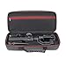 Hard Travel Case for Zhiyun Smooth 4 Handheld Gimbal Stabilizer,Tripod Stand,Power Bank Carry Bag Protective Box Handbag (Black+Red)