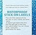 Personalized Waterproof Name Labels. Press and Stick Custom Name Stick on Clothing Labels. Customized Up to 3 Lines Permanent Self Adhesive. Great for Camp & Daycare