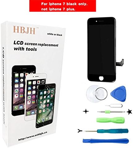 iPhone 7 Screen Replacement For Lcd Touch Screen Digitizer Frame Assembly Set with 3D Touch (Black)