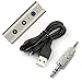iSunnao Bluetooth Receiver - Bluetooth 4.2 Car Kit with Aux Adapter for Music Audio Streaming Sound System - Handsfree Calling and CVC Noise Cancellation for Home/Car Audio Stereo System (Silver)