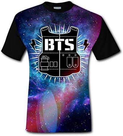 VTGBDALINMQ Men's BTS 3 D T-Shirt Printing/Leisure Summer XL