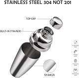 FUUHOMDY Cocktail Shaker Set 6 Pieces 750ml Stainless Steel 304 Bar Tools Gift view 4