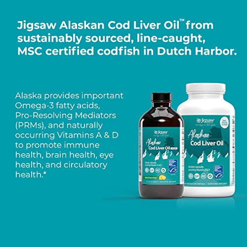 Jigsaw Health Alaskan Cod Liver Oil Liquid, 48 Servings Pricepulse