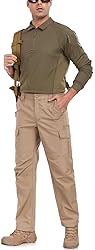 Mens Work Pants Waterproof Ripstop Durable Cargo