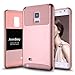 Note Edge Case,AnnBay for Samsung Galaxy Note Edge 2in1 Series Heavy Duty Armor Hard Cover Case Hybrid Soft Silicone TPU Case(Rose Pink)