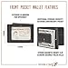HOJ Co. IVAR Bifold Wallet With Money Clip | Super Strong Magnet | Front Pocket Wallet With Exterior ID Window (black)