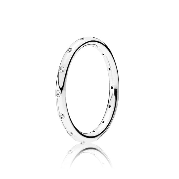 Pandora Damen-Ring Tröpfchen 925 Silber Zirkonia weiß - 190945CZ