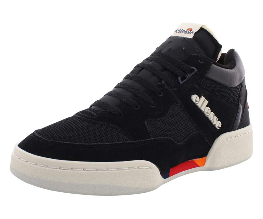 Ellesse Piazza Suede Mens Shoes Size 9 Black/White Buy Online at Low