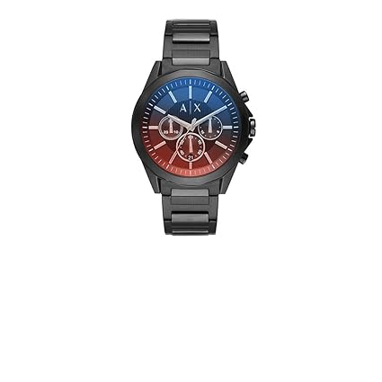 Mens Chronograph Stainless Steel Watch_Multi-Colour_Free Size