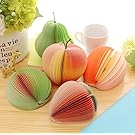5 Pcs Cute Sticky Notes Creative DIY Fruit Vegetables Memo Pads Kawaii Stickers Paper Korean Stationery Office Papelaria Supplies (Mix 5pcs)