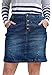 Ellos Women's Plus Size 4-Button Denim Skirt