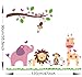 Nursery Wall Sticker Decals for Boys and Girls Children's Wall D¨¦cor Art Sticker Zoo Wall Decals