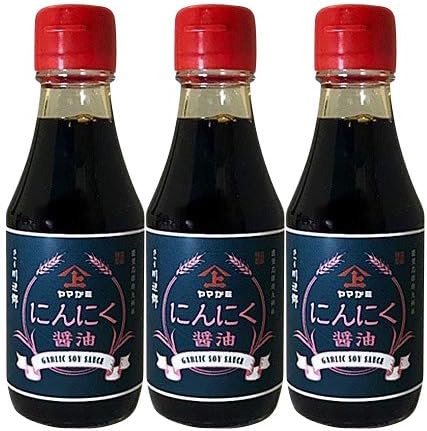 Amazon 鹿児島 にんにく醤油 濃口 お肉の味付けにおすすめ ヤマガミ 150ml 3本セット ヤマガミ醤油 しょうゆ 通販