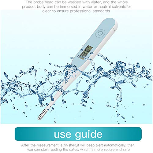 Digital Thermometer, Accurate Oral Thermometer with Flexible Tip Convert Between Fahrenheand