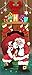 JOYIN Christmas Santa with Gifts Window Door Cover Holiday House Decoration 72X30 Inches