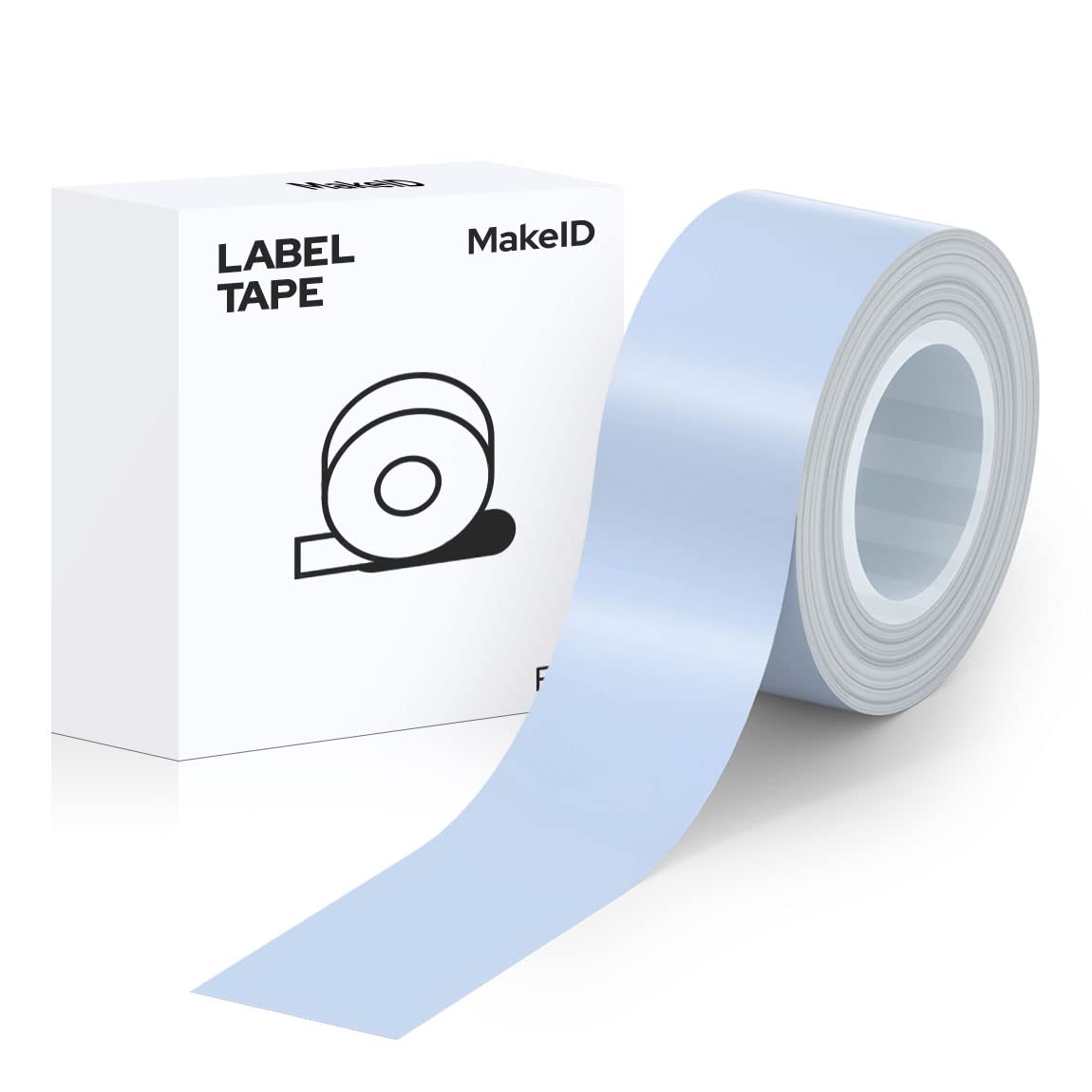 MakeID Label Makers L1 Q1 Refills Waterproof Laminated Custom Stickers Office Labels Replacement 0.63" x 13' (16mm x 4m)